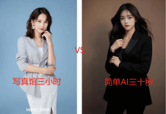 栏选择“AI图片处置→小我写实”第二步：照片